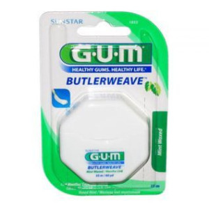 ButlerWeave Fil Dentaire Plat Ciré Mentholé 1855 - 55m