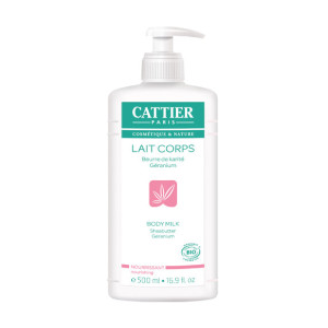 Cattier Lait hydratant Karité/Géranium Nourrissant - 500ml