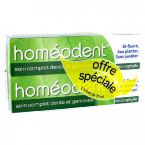 Boiron HOMEODENT soin complet dents et gencives Chlorophylle - 2x75ml