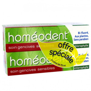 Boiron HOMEODENT soin gencives sensibles Chlorophylle - 2x75ml