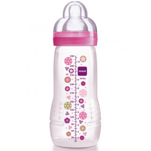 Biberon 2ème âge Cercle Rose - 330 ml