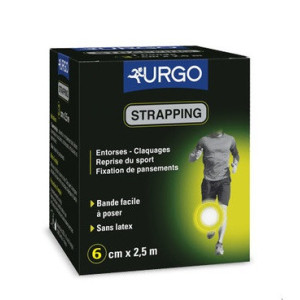 STRAPPING Bande Elastique Tissée 6cm x2.5m - 1 bande