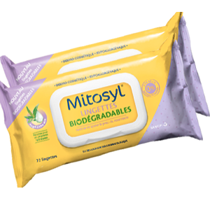 Lingettes Biodégradables à l'Aloe Vera - 2x72 Lingettes