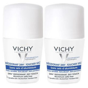 Déodorant 24h Sans Sels d'Aluminium Roll-On - 2x50ml