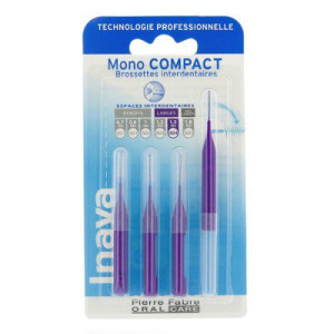 Inava Mono Compact Brossettes Interdentaires Violettes - 4 brossettes