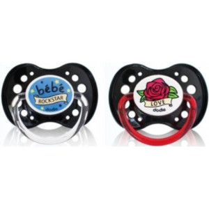 Sucette Silicone Anatomique +18 Mois "DUO ROCK" N°A3 - 2 unités