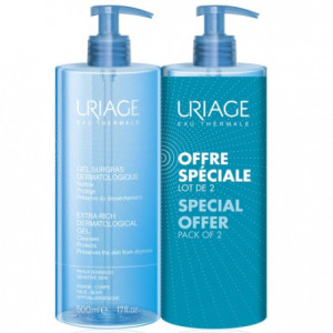 Uriage Gel Surgras Dermatologique - 2X500 ml