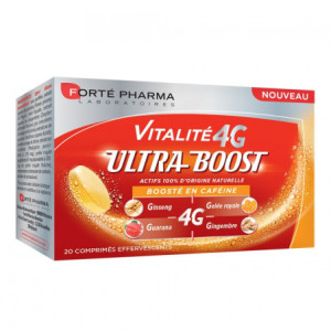 Forté Pharma Vitalité 4G Ultra-Boost 20 - Comprimés Effervescents
