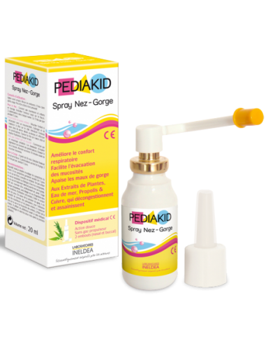 PEDIAKID® Spray Nez-Gorge - Dégage le nez et adoucit la gorge