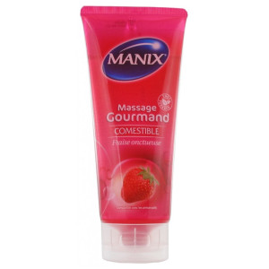 Manix Massage Gourmand Fraise Onctueuse - 200 ml