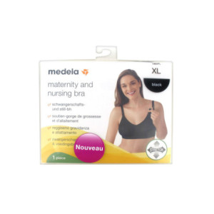 MEDELA Brassière Soutien gorge de grossesse et d'allaitement noir - XL