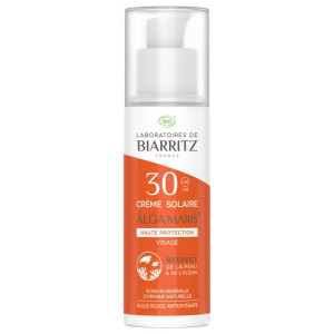 Biarritz Alga Maris Crème Solaire Visage SPF 30 Bio - 50 ml