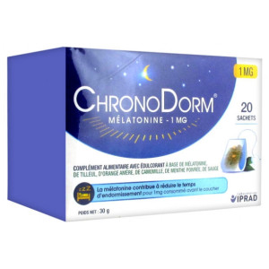 ChronoDorm Mélatonine 1 mg - 20 Sachets
