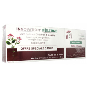 Klorane Keratin Caps - Lot de 3 x 30 Capsules