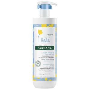 Klorane Bébé Lait de Toilette sans Rinçage - 750 ml