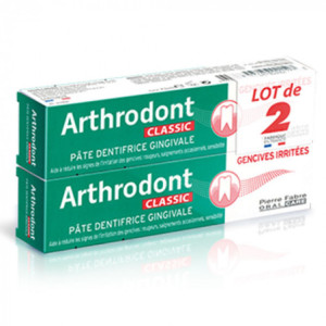 Arthrodont Classic Pâte Dentifrice Gingivale - Lot de 2 x 75 ml 