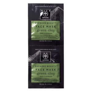 Express Beauty Masque Visage Nettoyant Profond avec Argile Verte - 8ml