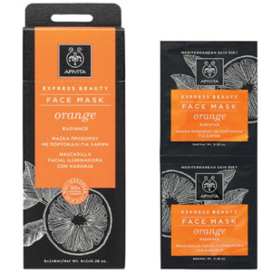 Express Beauty Masque Visage Radiance avec Orange - 8ml