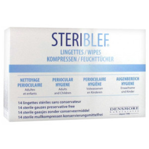 Steriblef Lingettes Stériles - 14 lingettes
