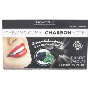 Innovatouch Chewing-Gum au Charbon - 12 Dragées