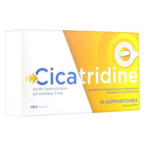 HRA Pharma Cicatridine Acide Hyaluronique - 10 Suppositoires