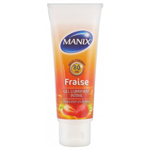 Manix Gel Lubrifiant Intime Fraise - 80ml