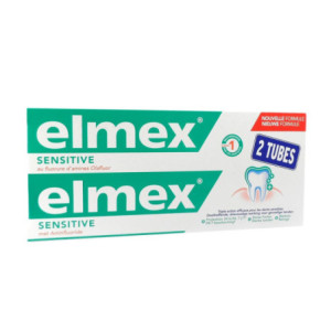 Elmex Dentifrice Sensitive - Lot de 2x75 ml