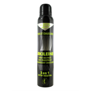 Akileine Spray deo pied et chaussure anti traspirant et assainissant Spray noir - 150 ml