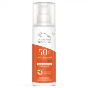 Biarritz Lait solaire Alga Maris SPF50 Bio - 100 ml