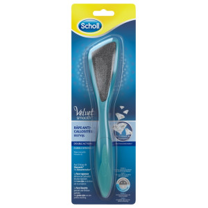 Scholl Velvet Smooth Râpe Anti-Callosités Double Action - 1 unité