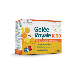 3 Chênes Gelée Royale 1000mg - 10 Ampoules 