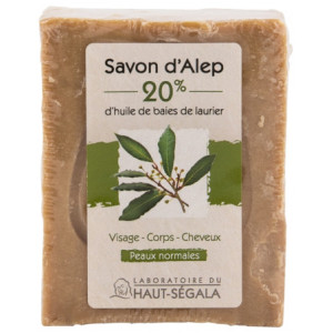Laboratoire du Haut-Ségala Savon d'Alep 20% Baies de Laurier - 200 g