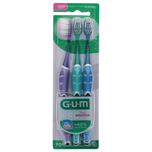 GUM Brosse à Dents Pro Sensitive 510 Trio Pack