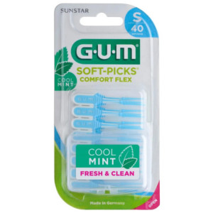 Gum Soft Picks Comfort Flex - 40 bâtonnets interdentaires