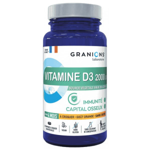Granions Vitamine D3 2000 UI - 30 Comprimés à Croquer