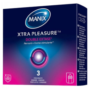 Manix Xtra Pleasure Double Extase - 3 Préservatifs