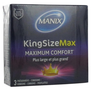 Manix King Size Max - 3 Préservatifs
