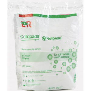 Cotopads Rectangles de Coton - 8 x 10 cm x 200