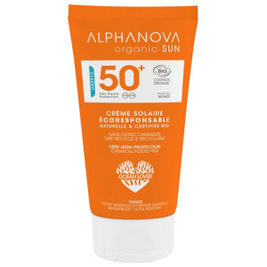 Alphanova Sun Crème Solaire Visage Écoresponsable SPF50+ Bio 50 g