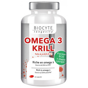Biocyte Longevity Omega 3 Krill - 90 capsules