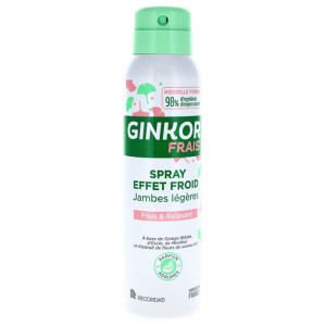 Ginkor Frais Spray Effet Froid Jambes Légères - 125 ml