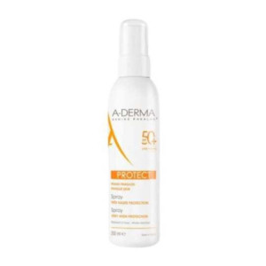  A-Derma Protect SPF50+ Spray Peaux Fragiles 200ml+Lait Réparateur 100ml OFFERT