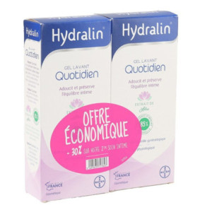 Hydralin Quotidien Gel Lavant - Lot de 2 x 400 ml 