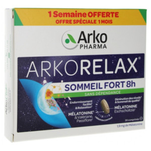 Arkopharma Arkorelax Sommeil Fort 8H - 30 Comprimés