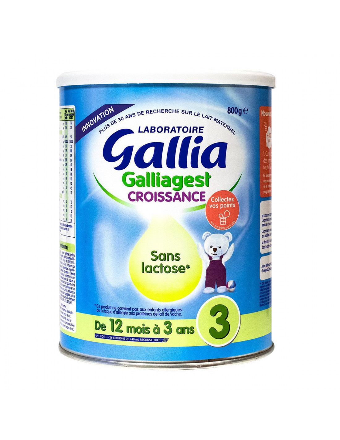 GALLIAGEST Croissance Sans Lactose - 800mg