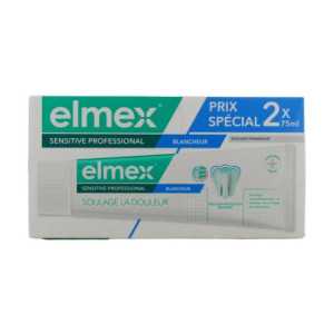 Elmex Sensitive professional Blancheur Dentifrice Duo Prix Spécial -  2x 75ml