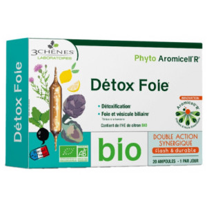  Les 3 Chênes Phyto Aromicell'R Détox Foie Bio - 20 Ampoules