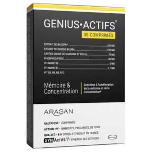 Aragan Synactifs GeniusActifs - 30 Comprimés