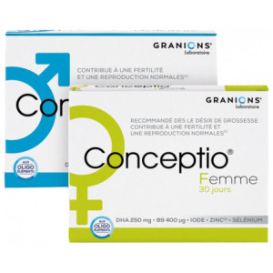 Granions Conceptio Homme 90 Capsules et 30 Sachets + Conceptio Femme 30 Capsules et 30 Gélules