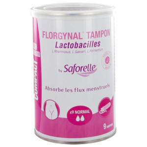 Saforelle Florgynal Tampons probiotique normal avec applicateur - 9 unités